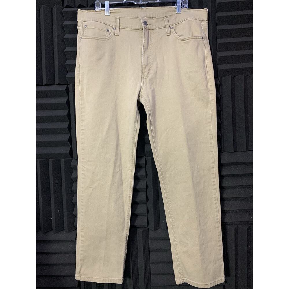 Levis 541 Chino Pants Jeans Mens 38x32 Khaki Straight Canvas